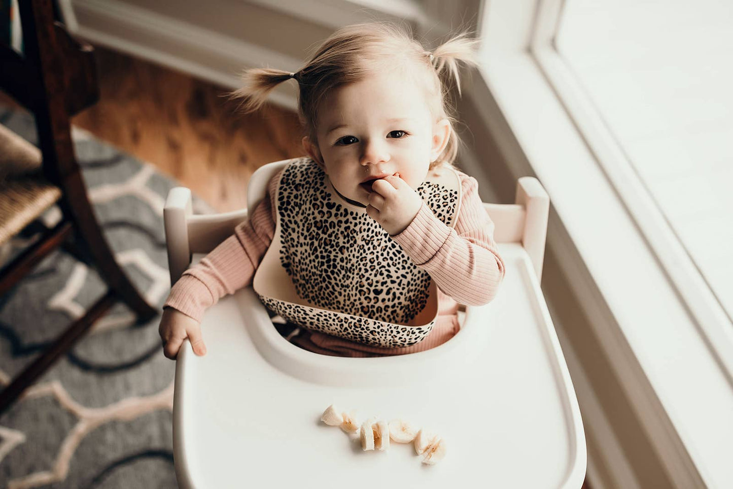 Leopard Print Silicone Bib