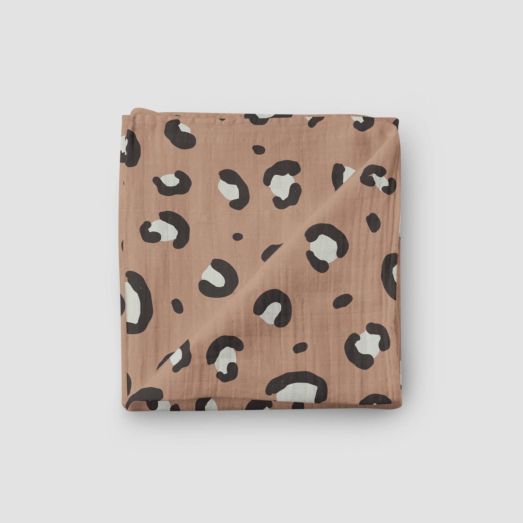 Leopard muslin hot sale